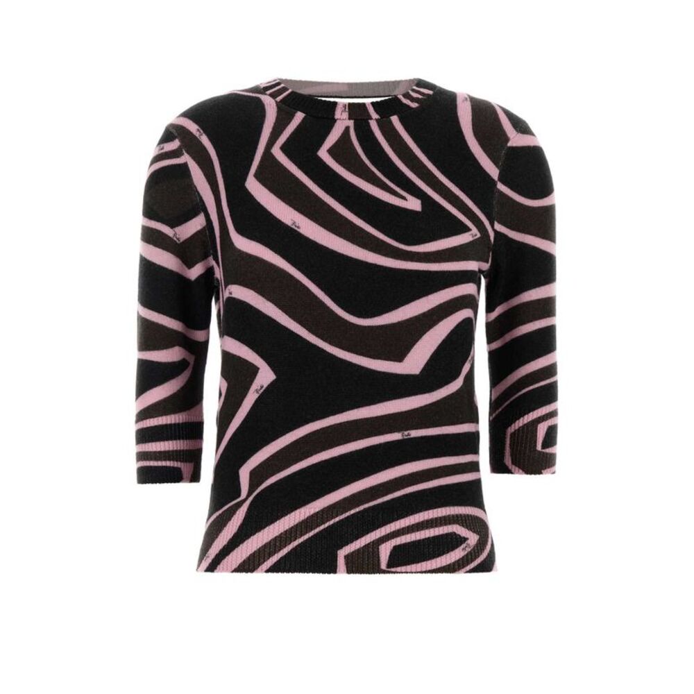 Emilio Pucci Women Embroidered Wool Blend Sweater